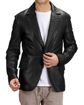 Men Genuine Leather Blazer Sport Coat 28